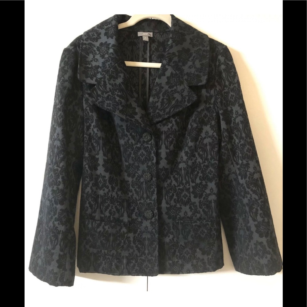 J.Jill  Blazer 12 Elegant Floral Print Buttons